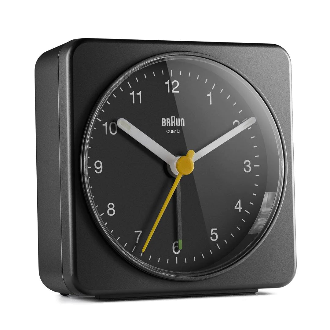 BC03B Braun Classic Analogue Alarm Clock  - Black