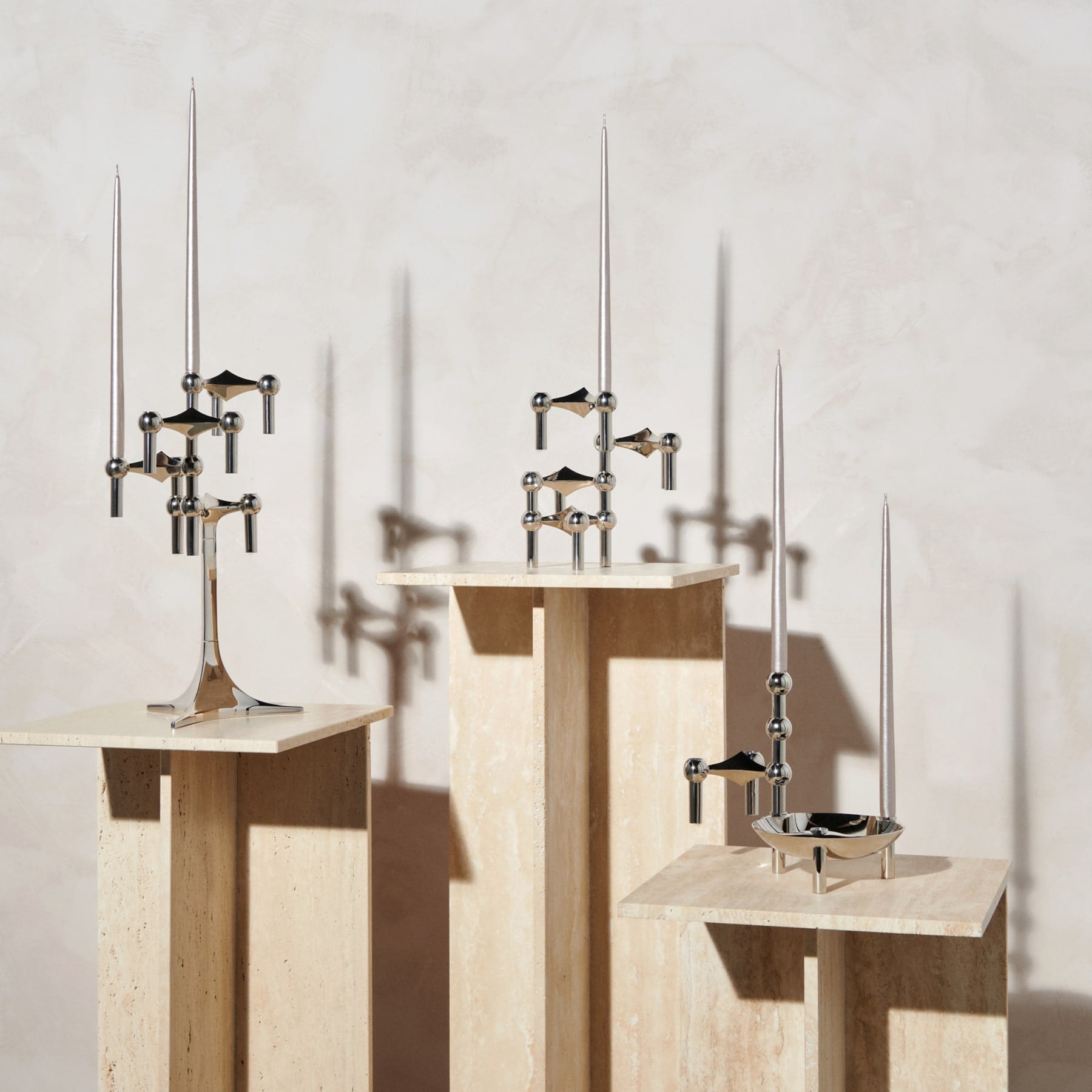 STOFF Nagel candles by Ester&Erik box w/6 pcs, champagne