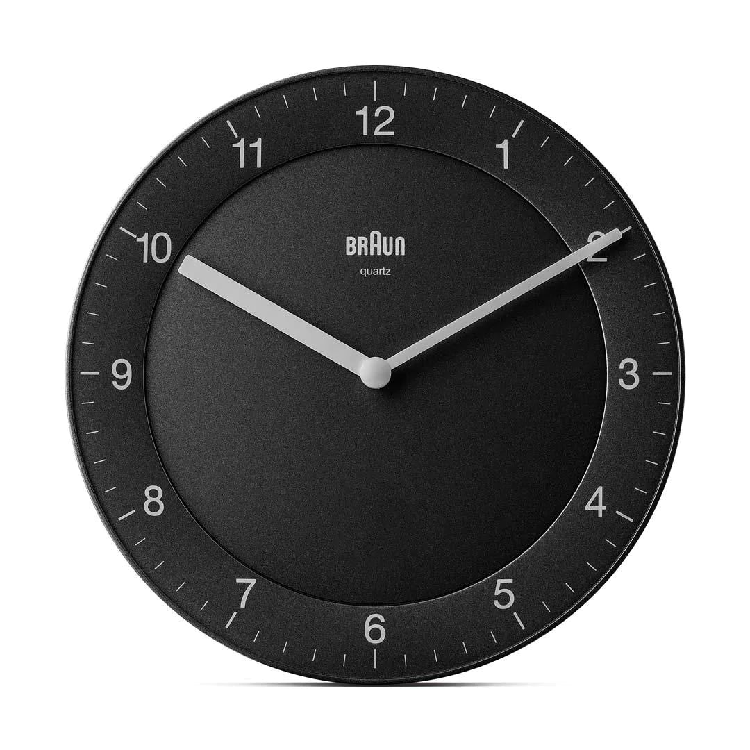 BC06 Classic Analogue Wall Clock - Black