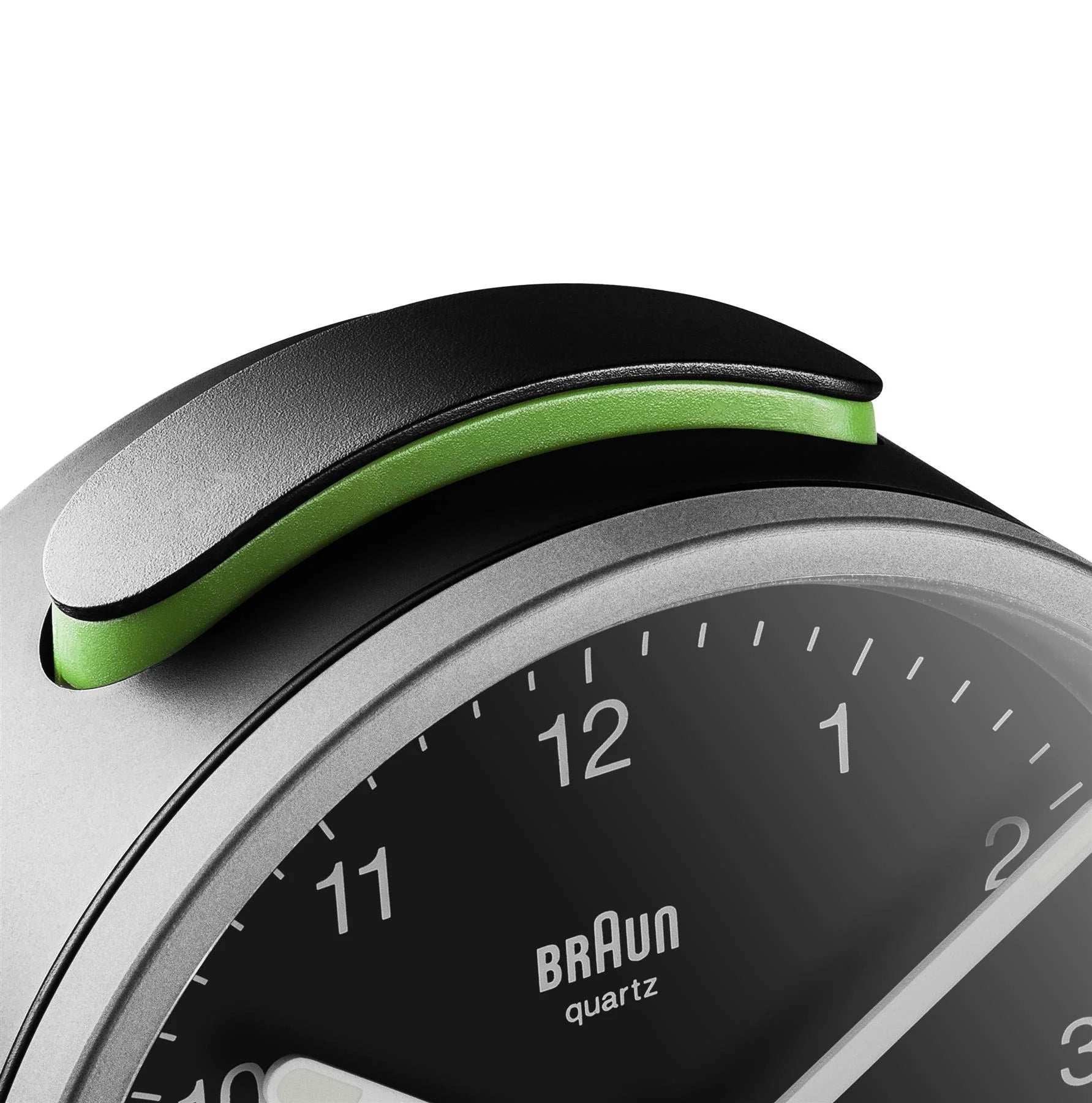 BC12SB Braun Classic Analogue Alarm Clock - Silver & Black