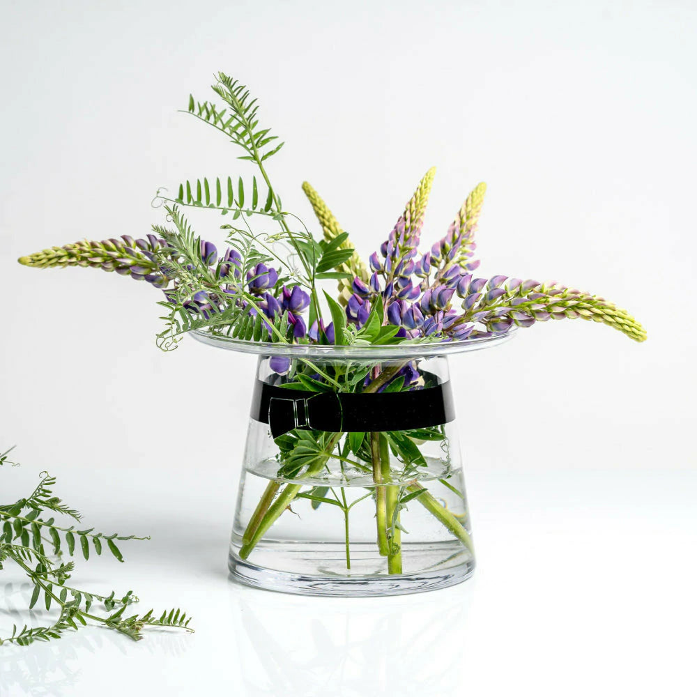 MOOMINPAPPA’S HAT VASE CLEAR 14CM