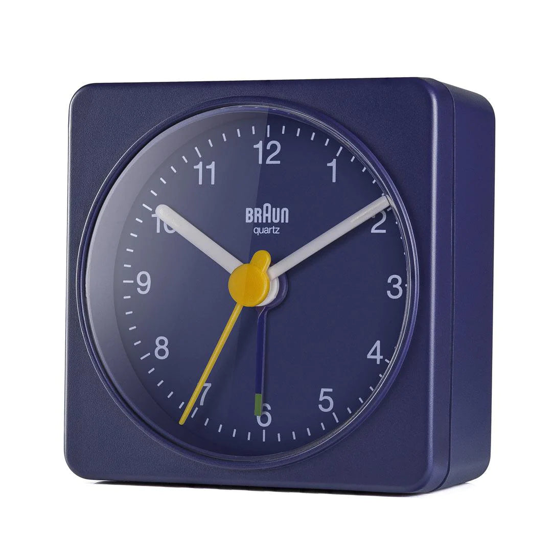 BC02BL Braun Classic Travel Analogue Alarm Clock - Blue
