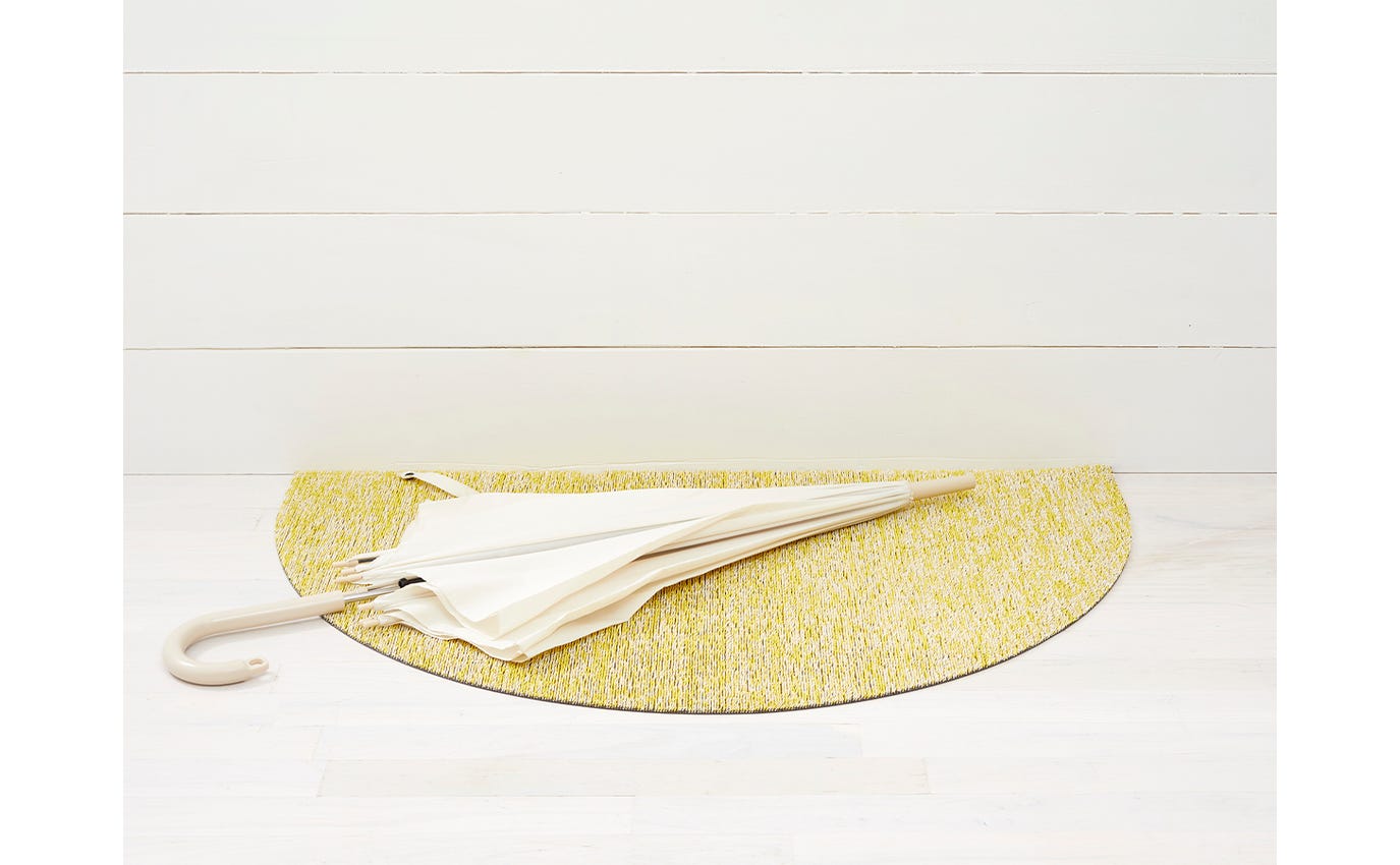 Shag Door Mat Heathered -Lemon * 18"x28"
