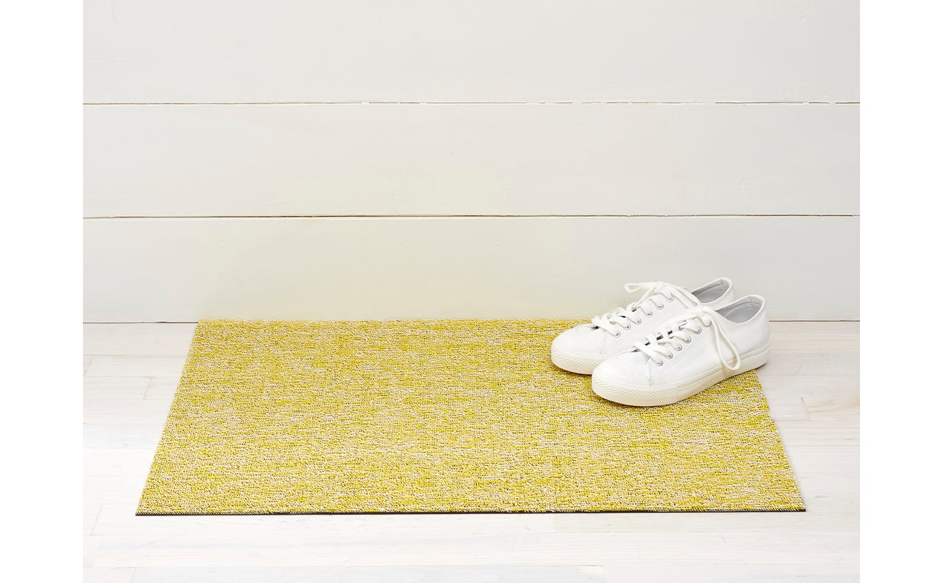 Shag Door Mat Heathered -Lemon * 18"x28"