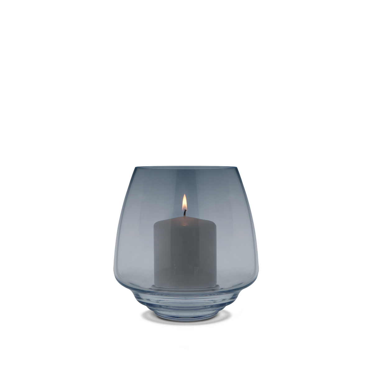 Flow Vase / Candle Holder - Blue Ø18,5 cm *