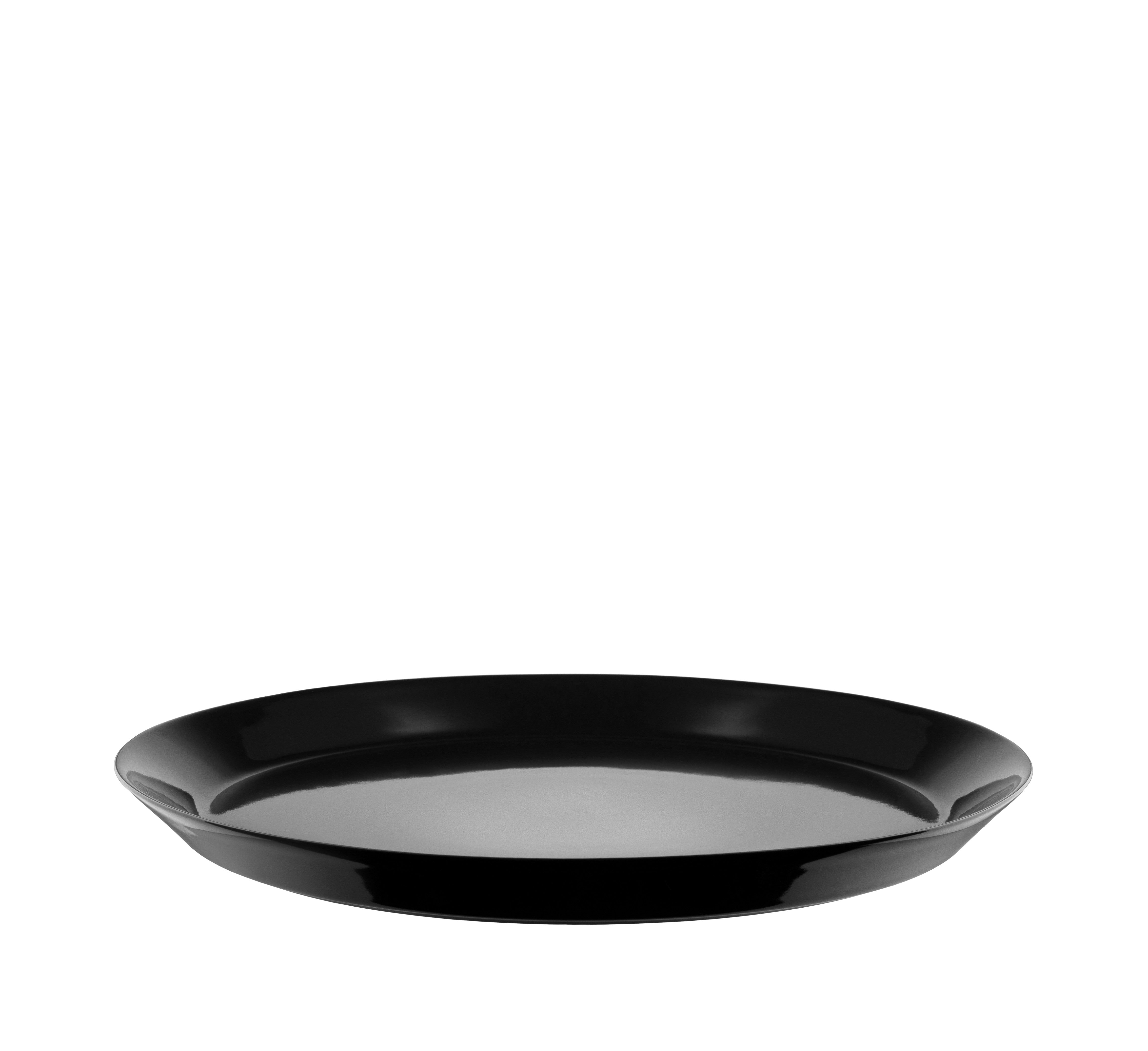 DC03/5 B Tonale Small plate in stoneware - black