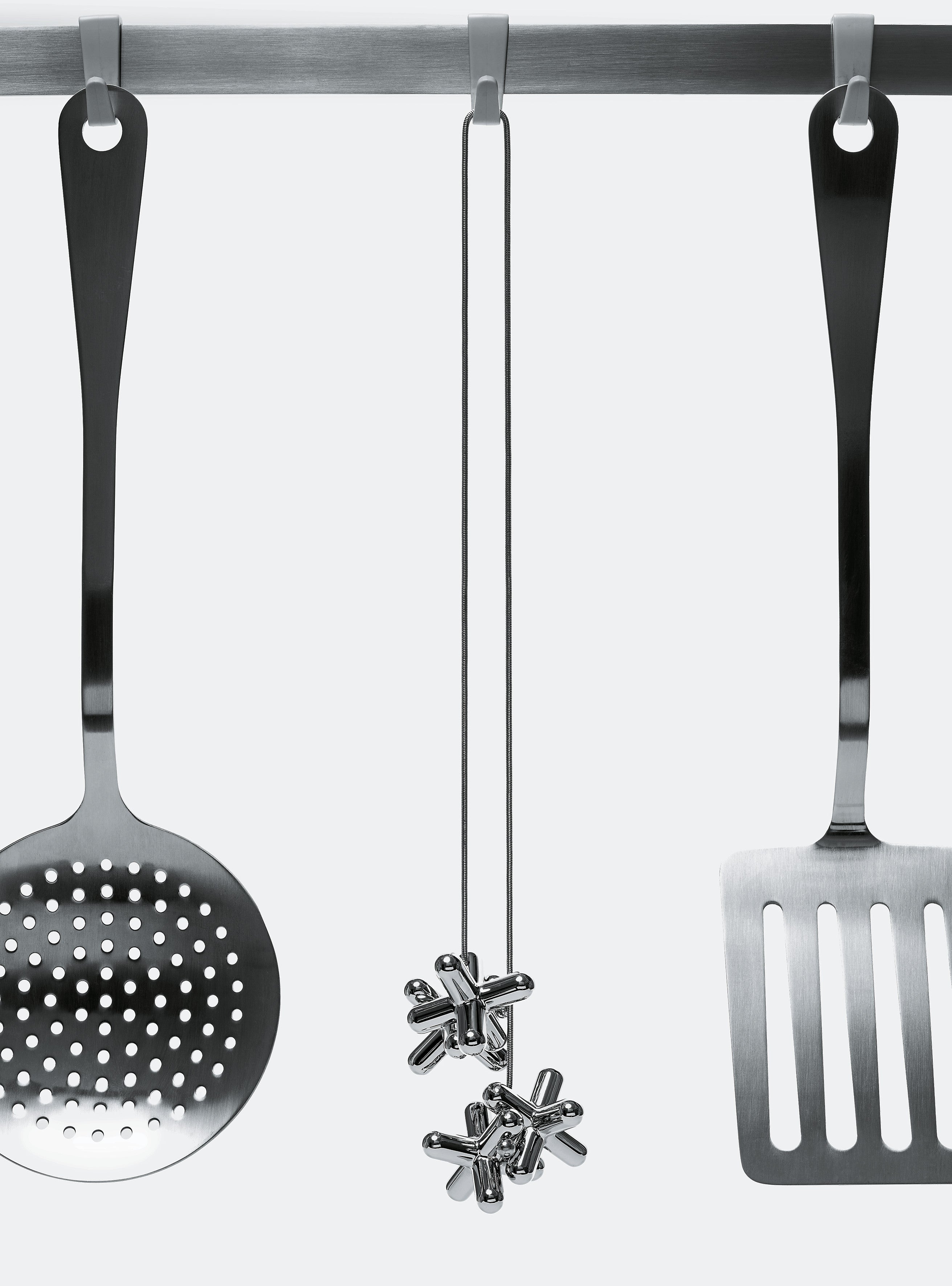 GCH01 tripod Trivet with movable pieces in chrome-plated zamak