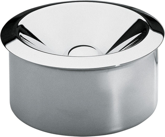 90010/I Two-piece ashtray in steel mirror polished