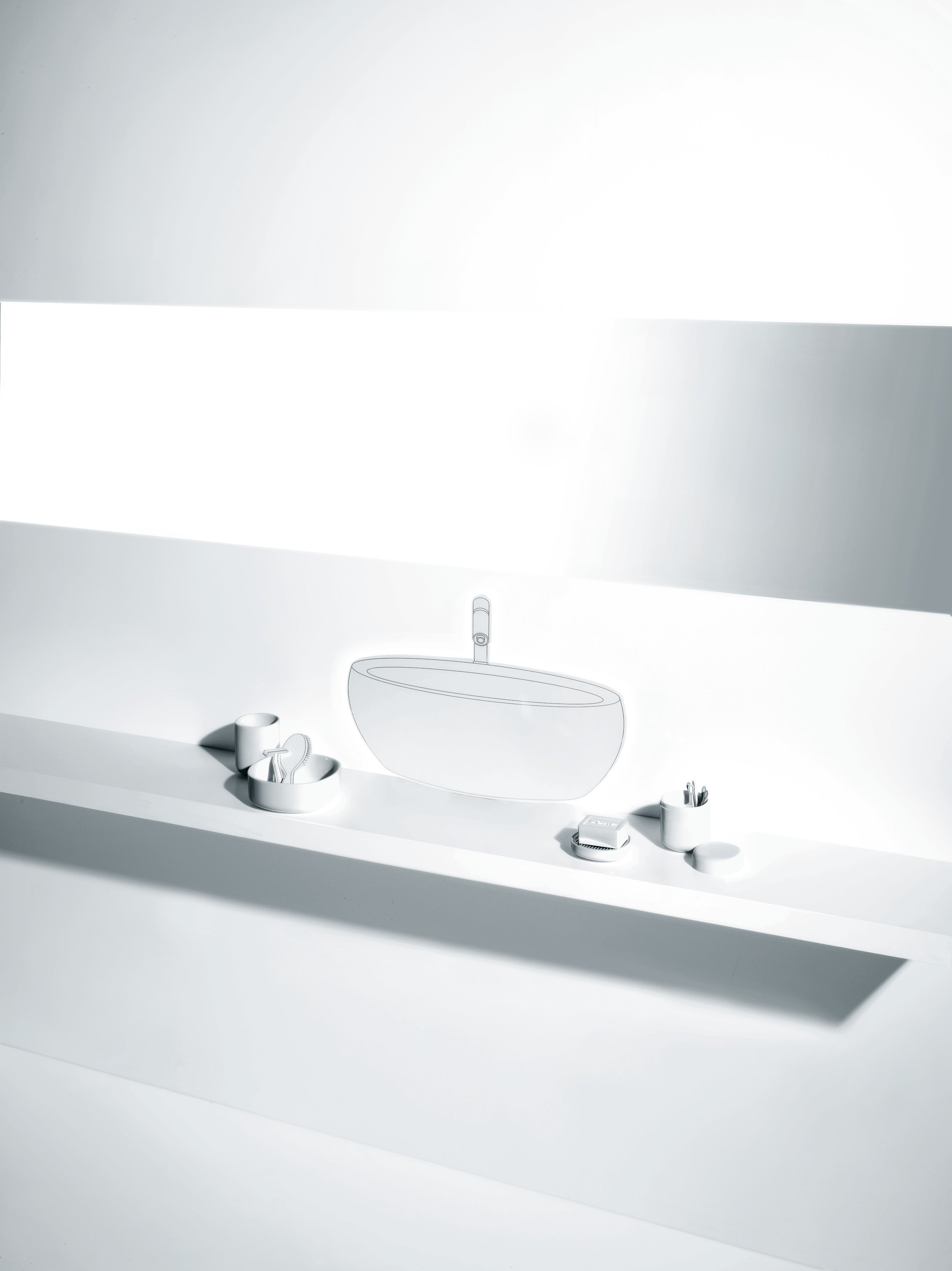 PL05 W Birillo Liquid soap dispenser