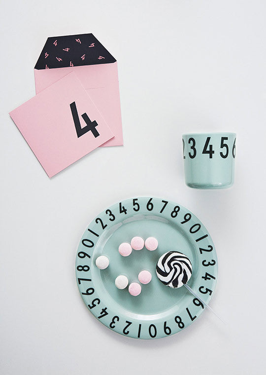 Design Letters Gift box The numbers melamine pack Green