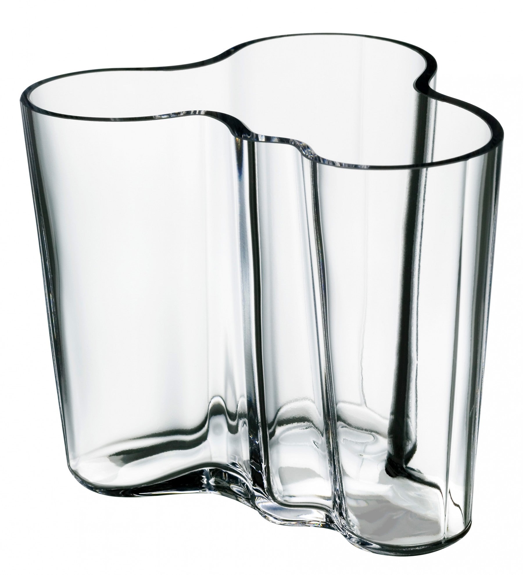 Iittala Alvar Aalto Vase 3.75 Inch /  95 mm Clear
