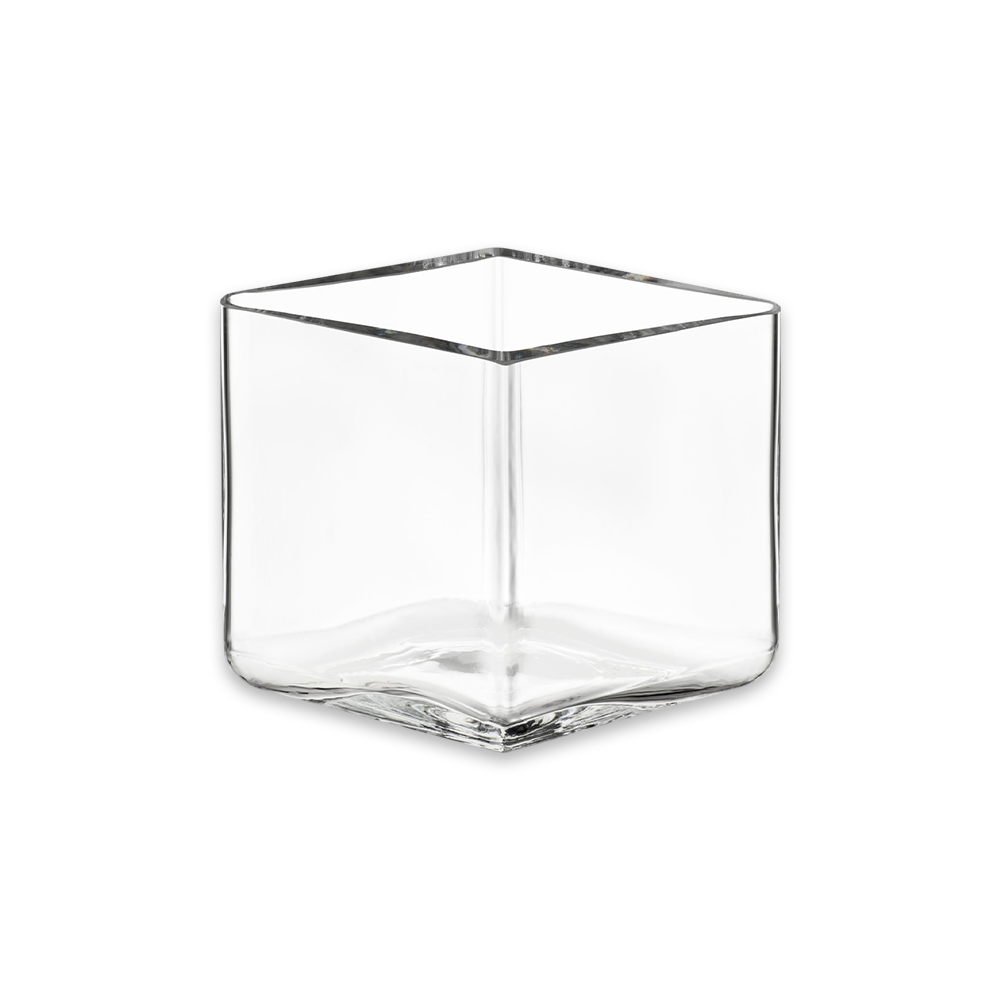 Ruutu vase 115x80mm / "x " clear