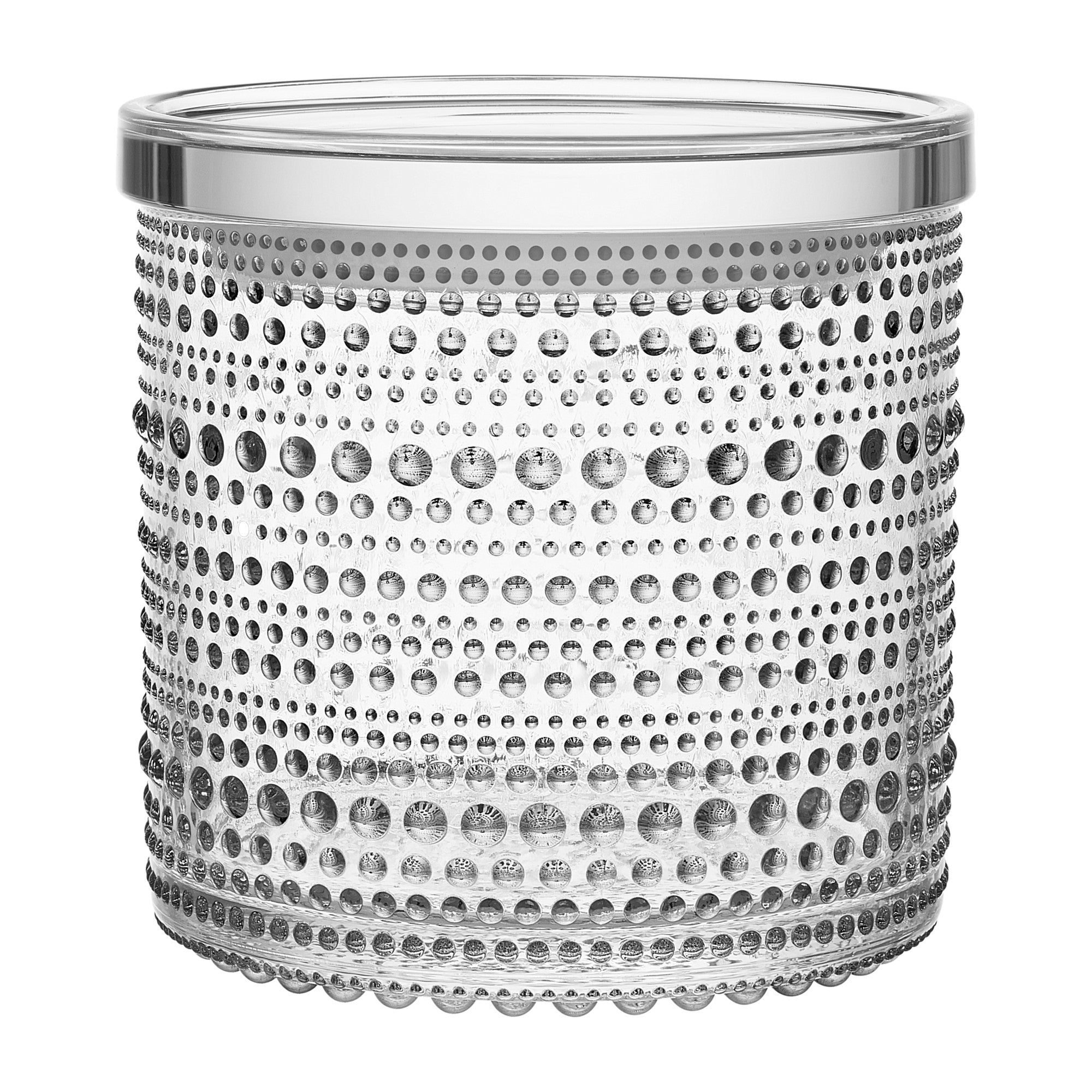 iittala Kastehelmi glass jar 116 x 114 mm / 4.5" x 4.5" large
