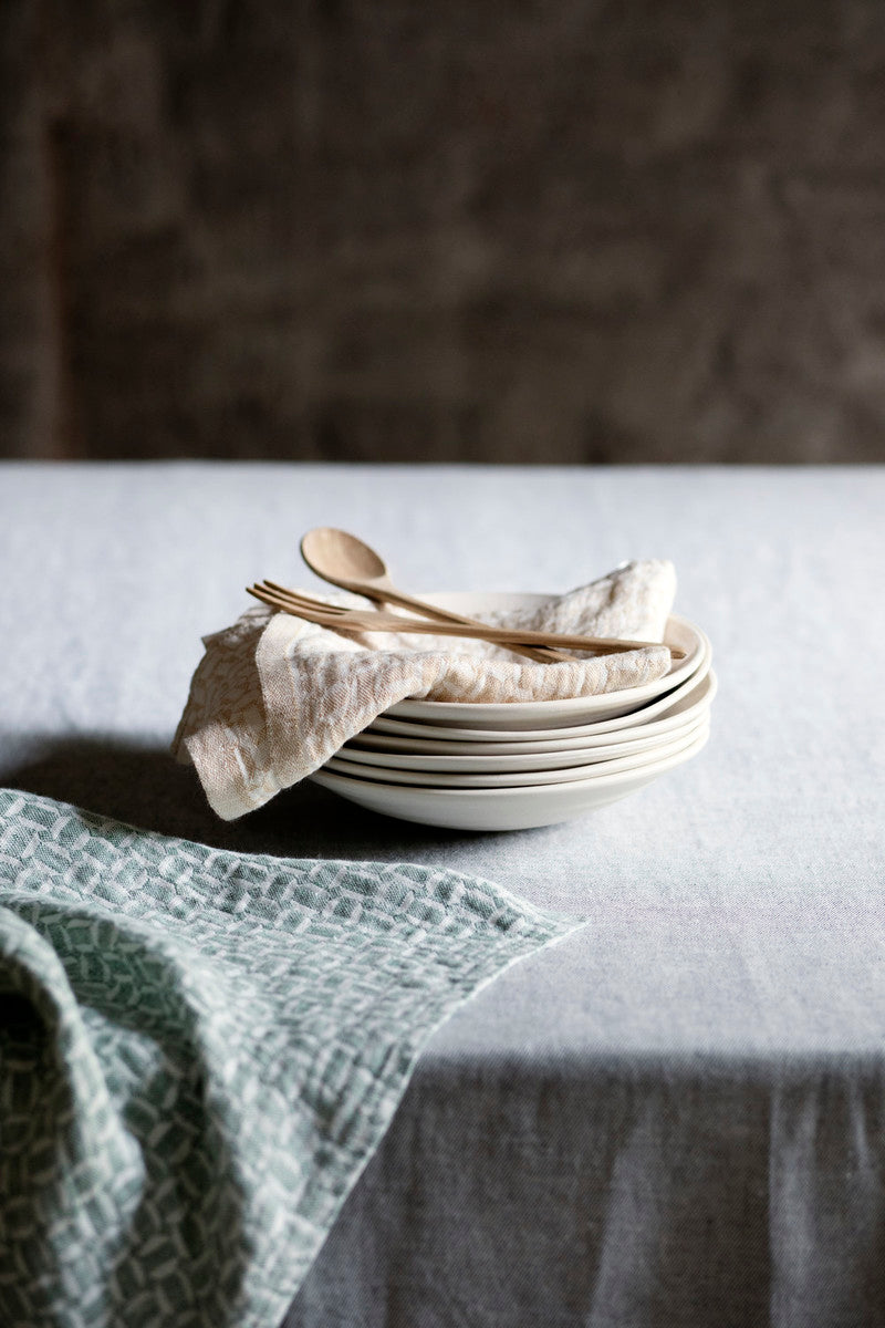 MAUSTE towel (linen-bordeaux, 48 x 70 cm) *