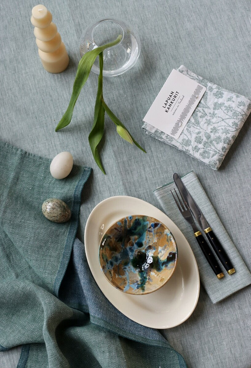 NIITTY towel 48x70cm 3/white-rose 100% washed linen