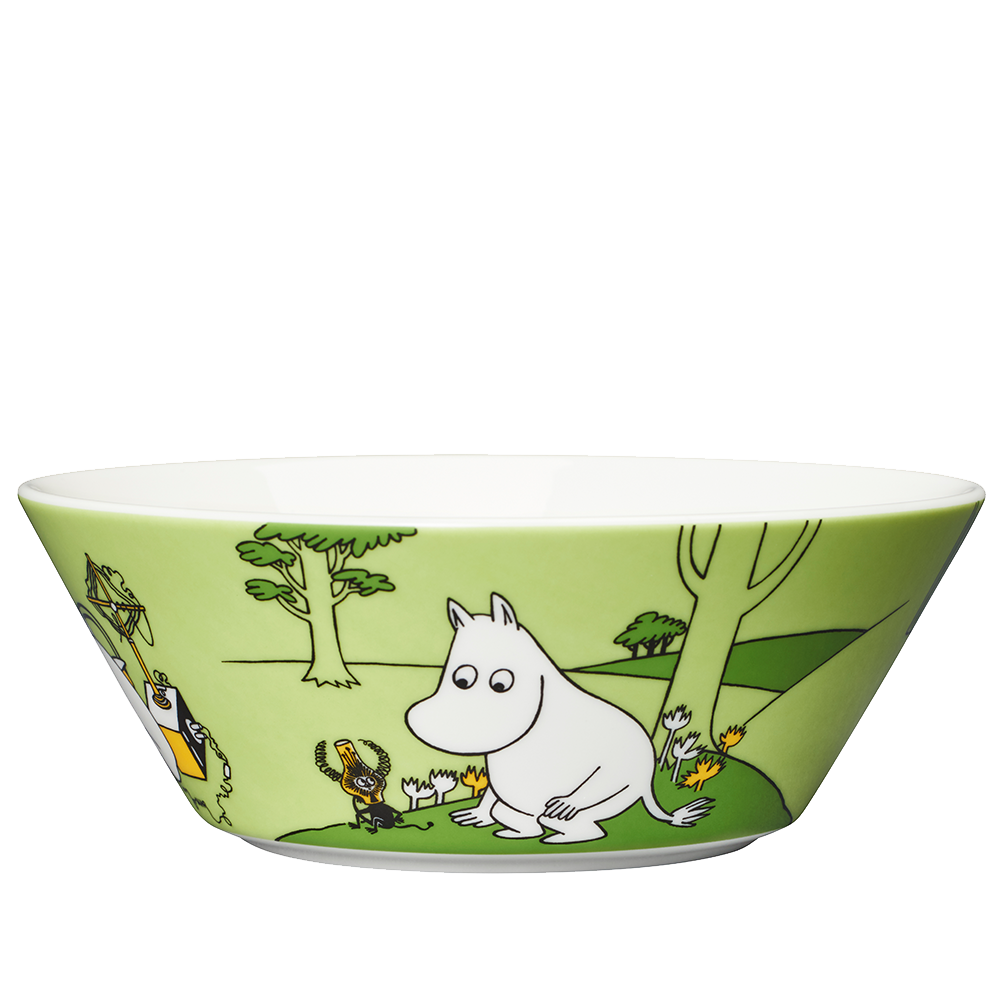 MOOMIN CLASSICS  Bowl 15cm / 6" Moomintroll grassgreen