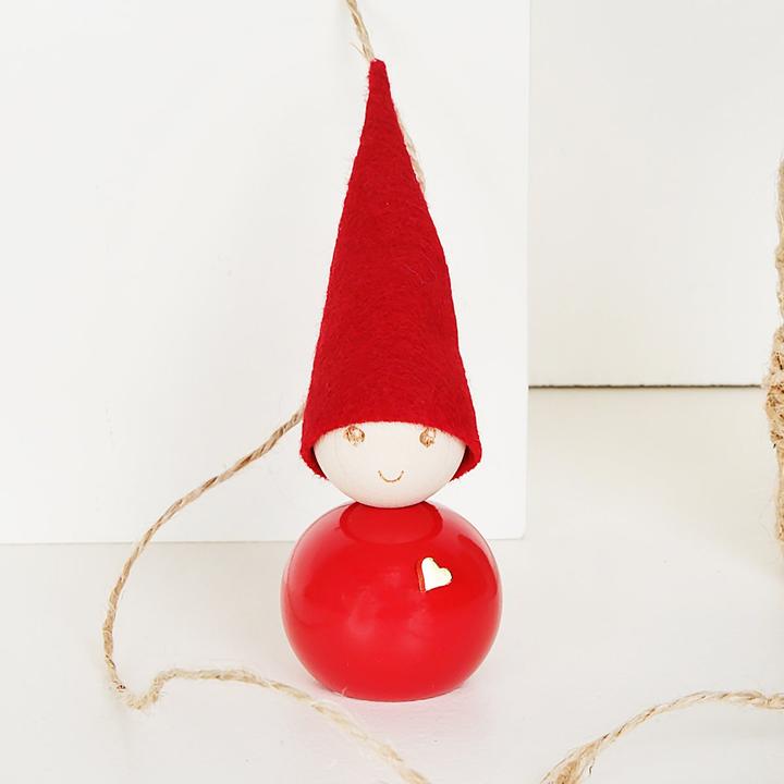 Tonttu Elf 9cm  Kultasydän