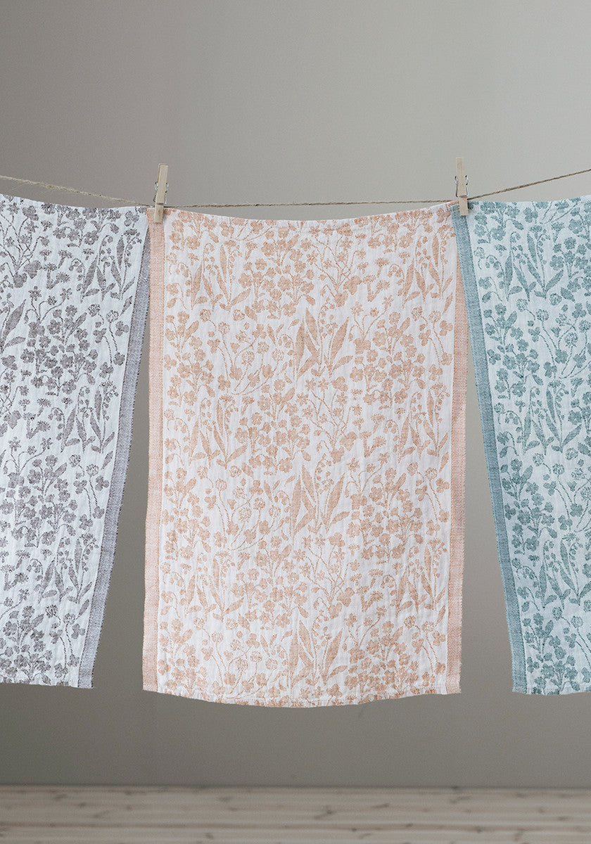 NIITTY towel 48x70cm 5/white-rainy blue