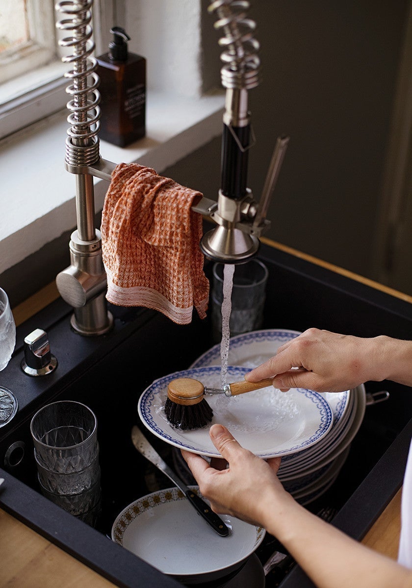 MAIJA dishcloth ( 59/white-aspen green, 25 x 32 cm)