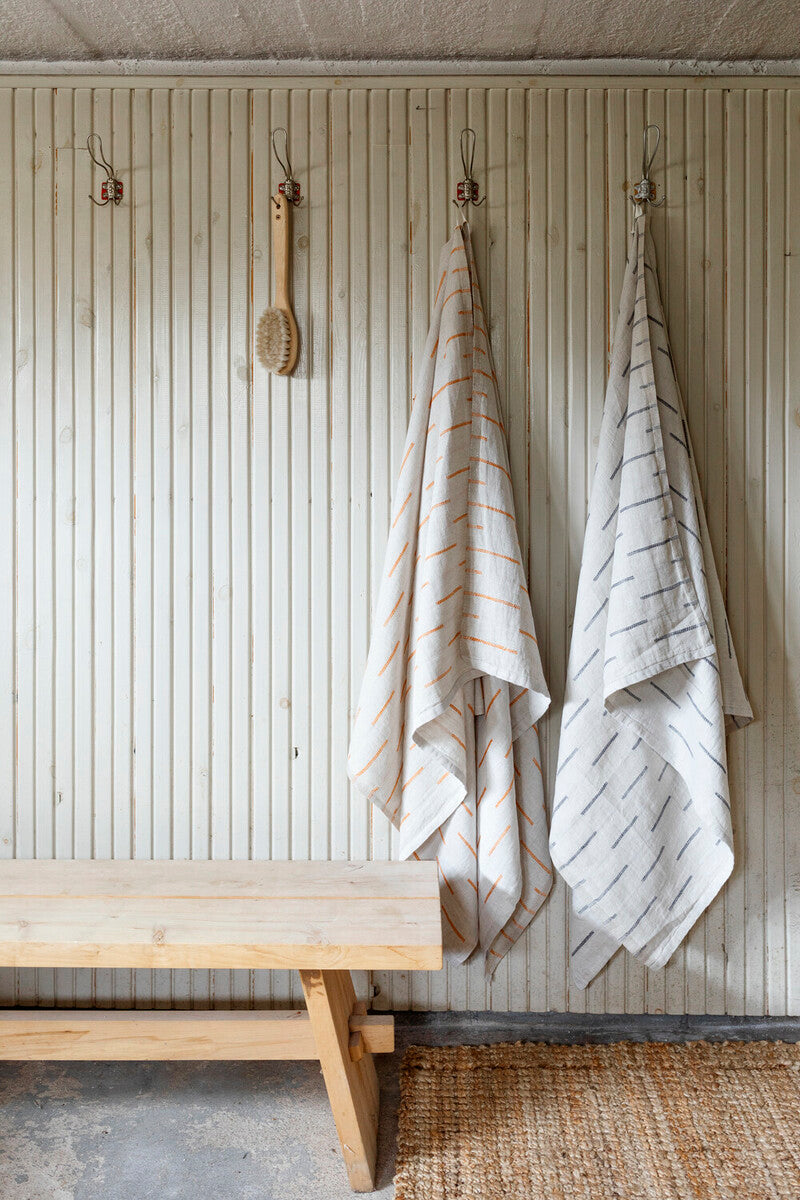 PAUSSI towel 95x180cm 99/white- grey