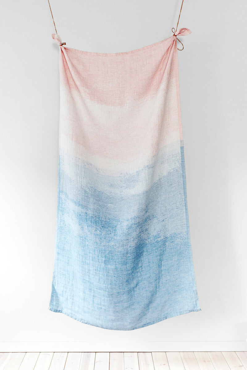 SAARI towel (rose-rainy blue, 48 x 70 cm) *