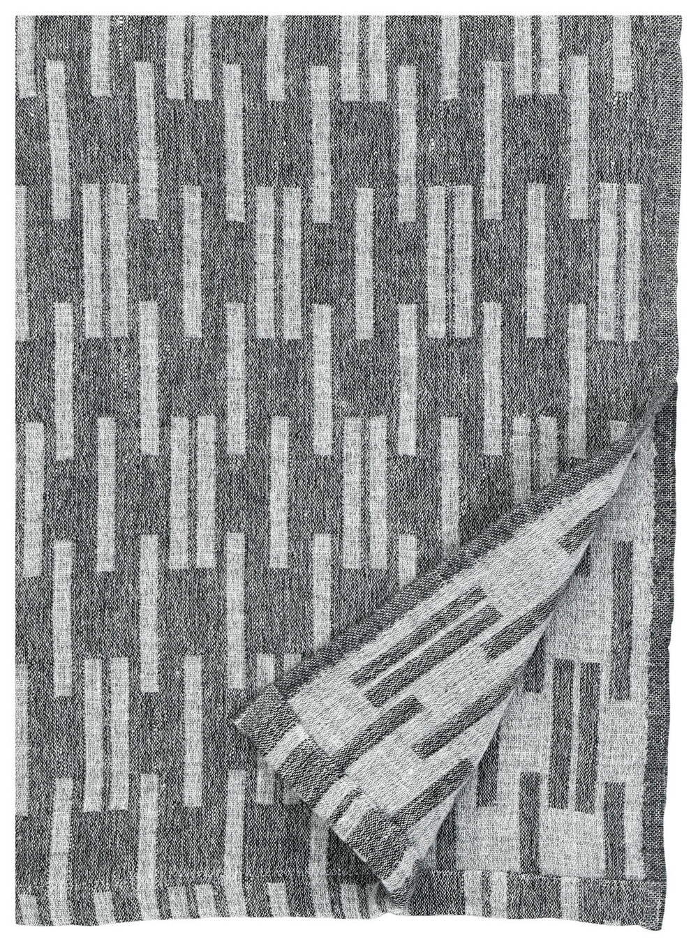 ARKI blanket 130x180cm 9/dark grey-light grey linen-merino *