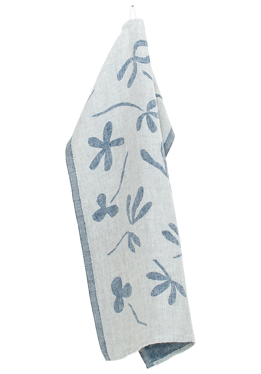 FRIIDA towel 48x70cm 5/linen-blueberry 100% washed linen