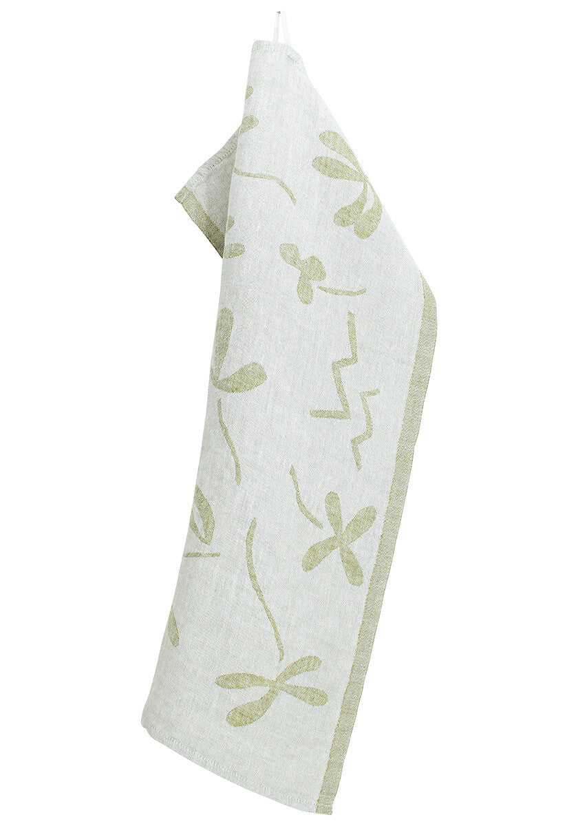 FRIIDA towel 48x70cm 4/linen-olive 100% washed linen
