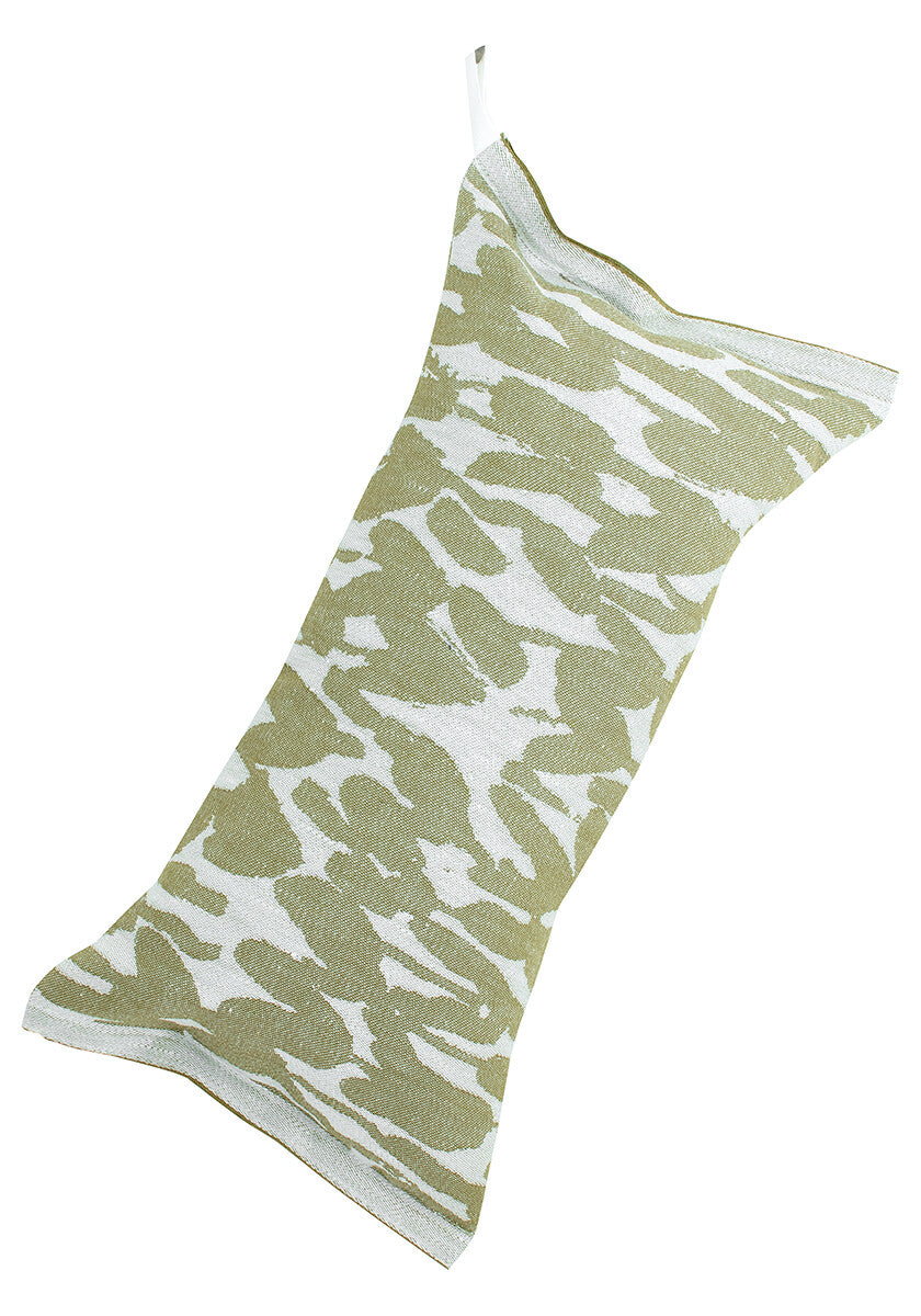 JÄKÄLÄ sauna pillow 4/white-olive linen-cotton 63946