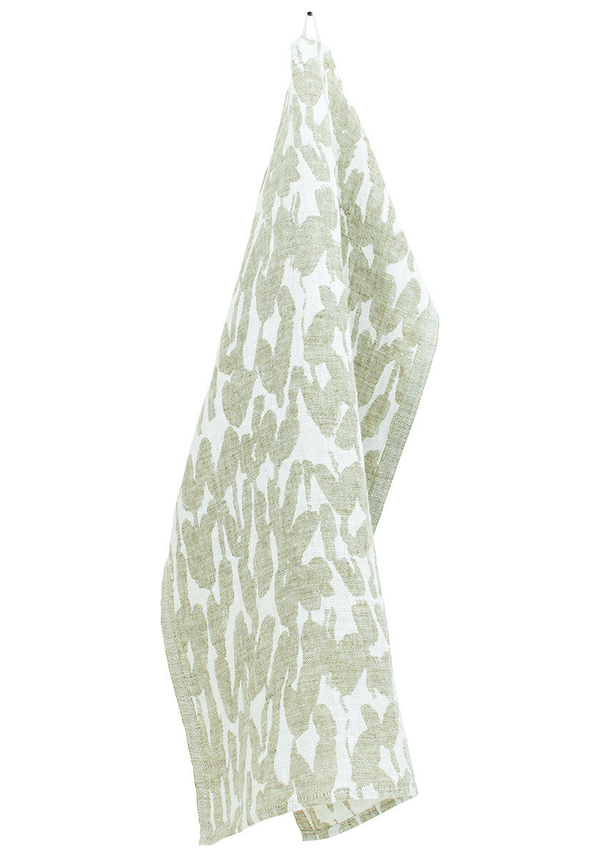 JÄKÄLÄ towel 48x70cm 4/white-olive 63947