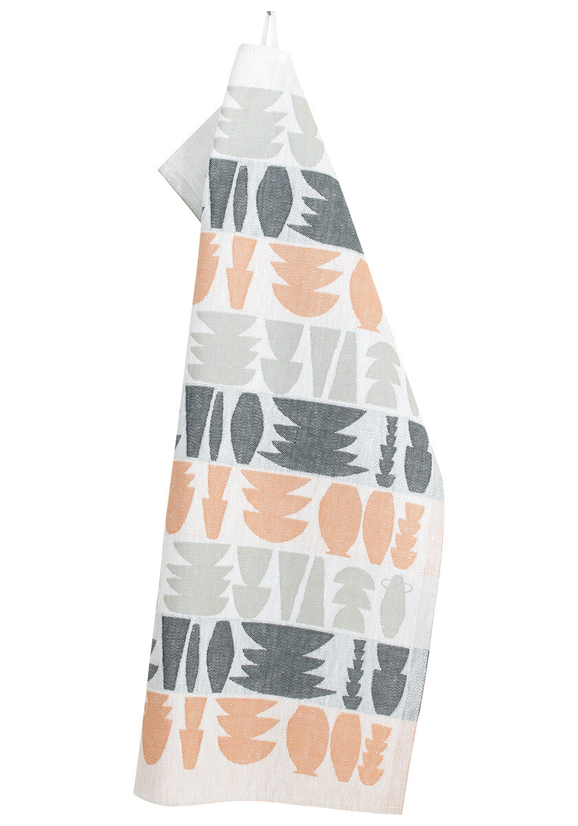 KIPOT towel 46x70cm 9/cinnamon-grey-linen linen-cotton