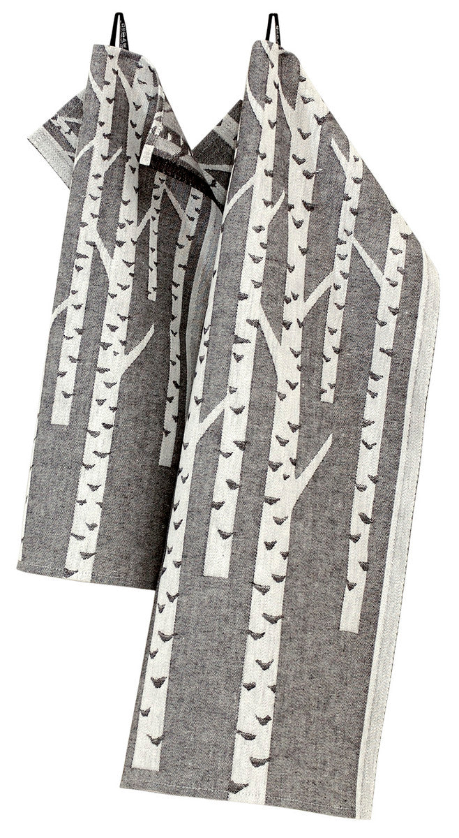 KOIVU towel (white-black, 35 x 50 cm) *