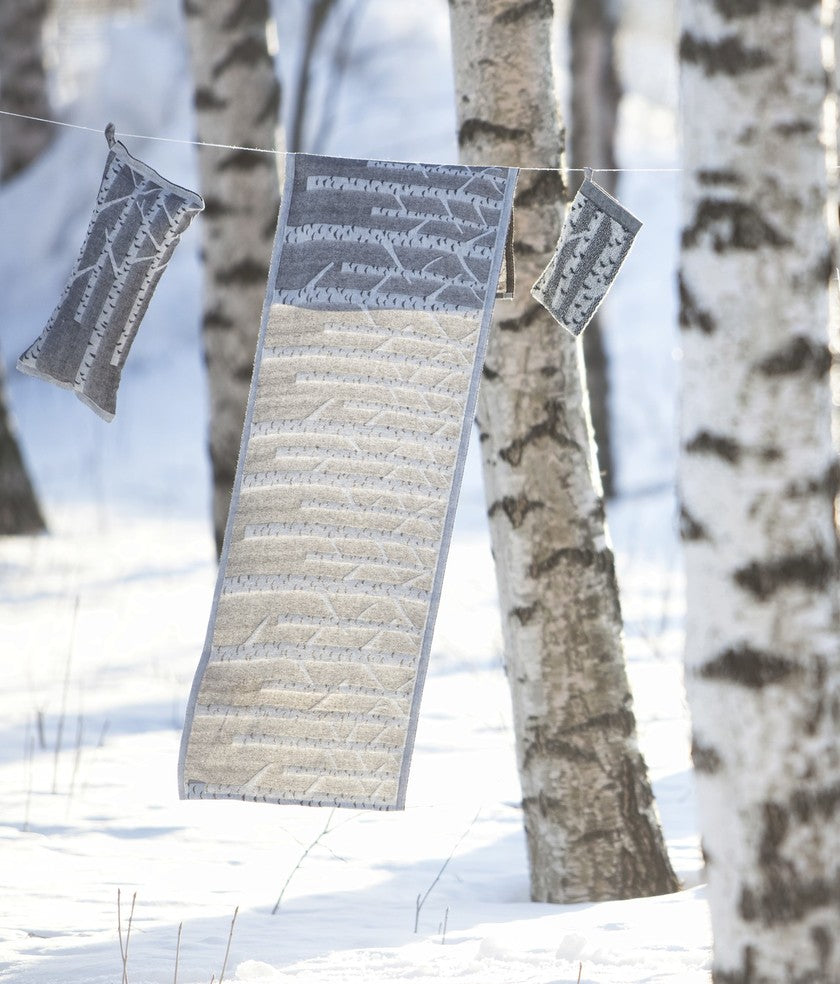 KOIVU linen-cotton sauna cover with scandinavian design!
