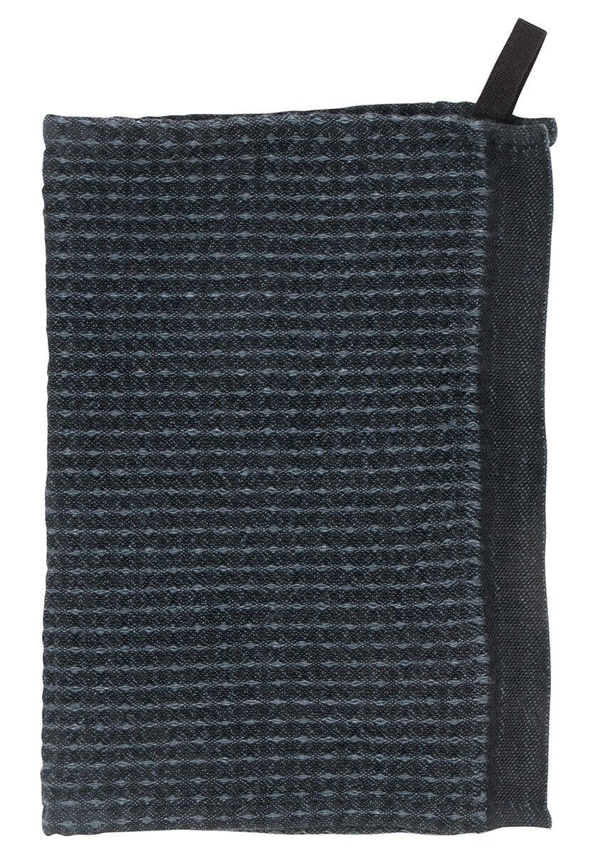MAIJA dishcloth (black-graphite, 25 x 32 cm)