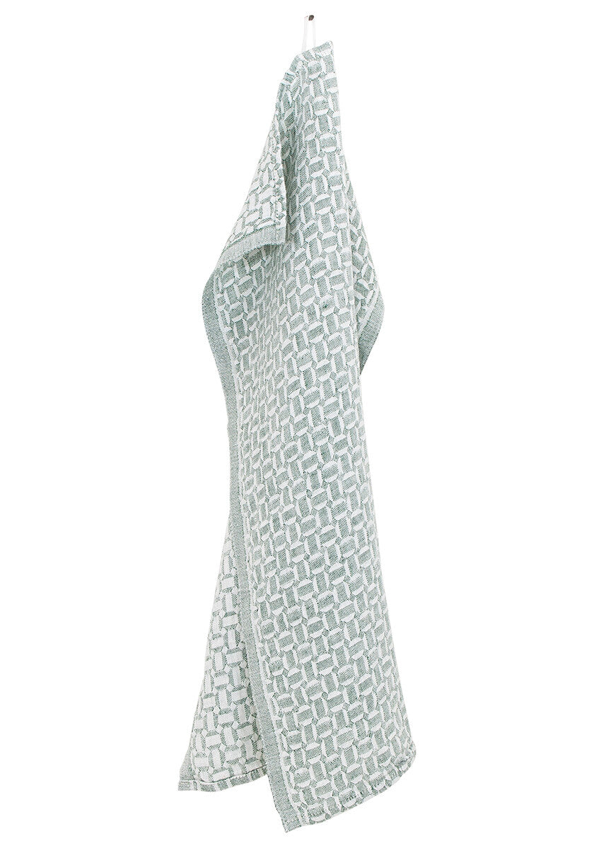 MAUSTE towel 48x70cm 4/white-aspen green