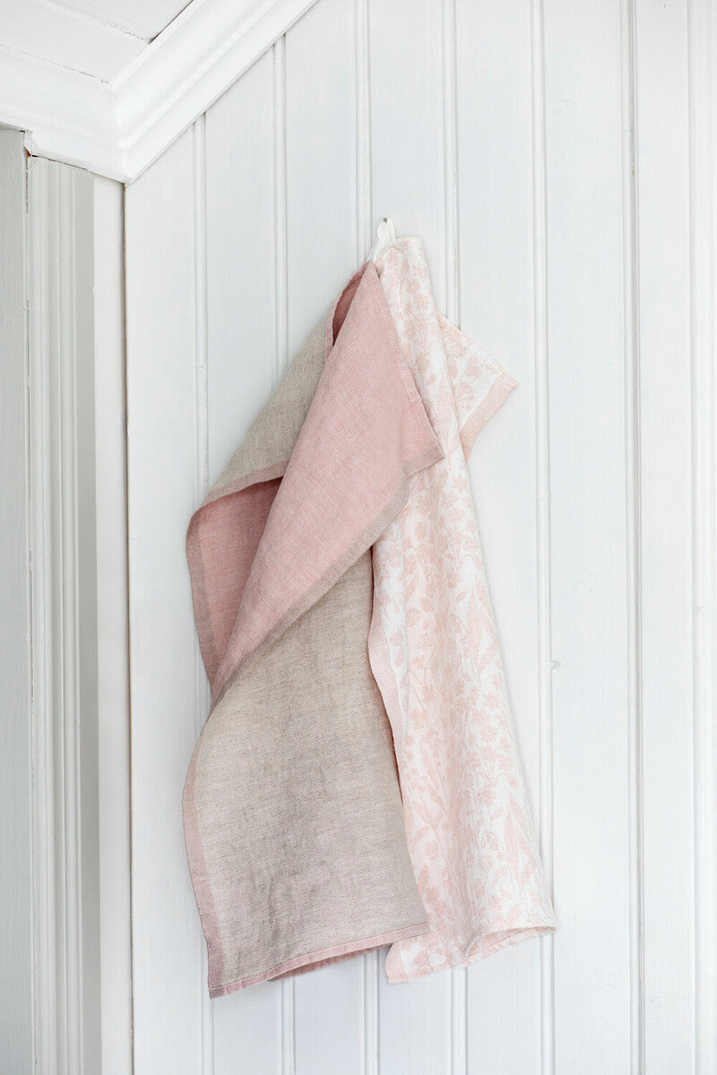NIITTY towel 48x70cm 3/white-rose 100% washed linen