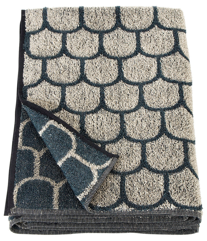 PAANU bath towel (black-linen, 80 x 150 cm) *