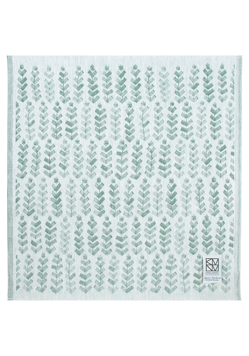 RUUSU x HVITTRÄSK sauna cover 60x60cm 4/white-aspen green line