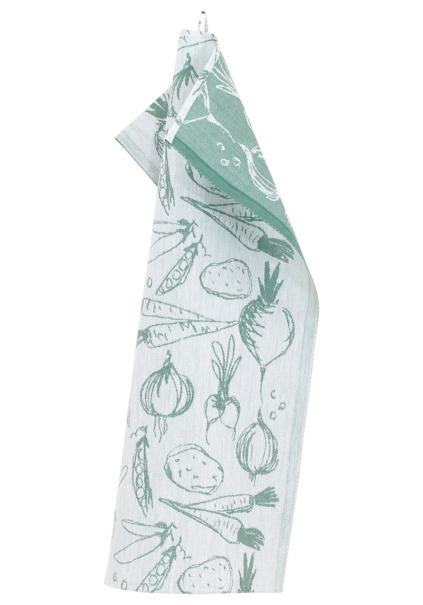 SADONKORJUU towel 46x70cm 4/white-aspen green linen 79947