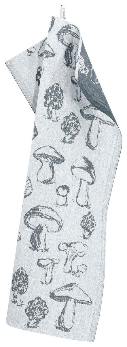Sienimetsä tea towel (9/white-dark grey, 46 x 70 cm) 18997