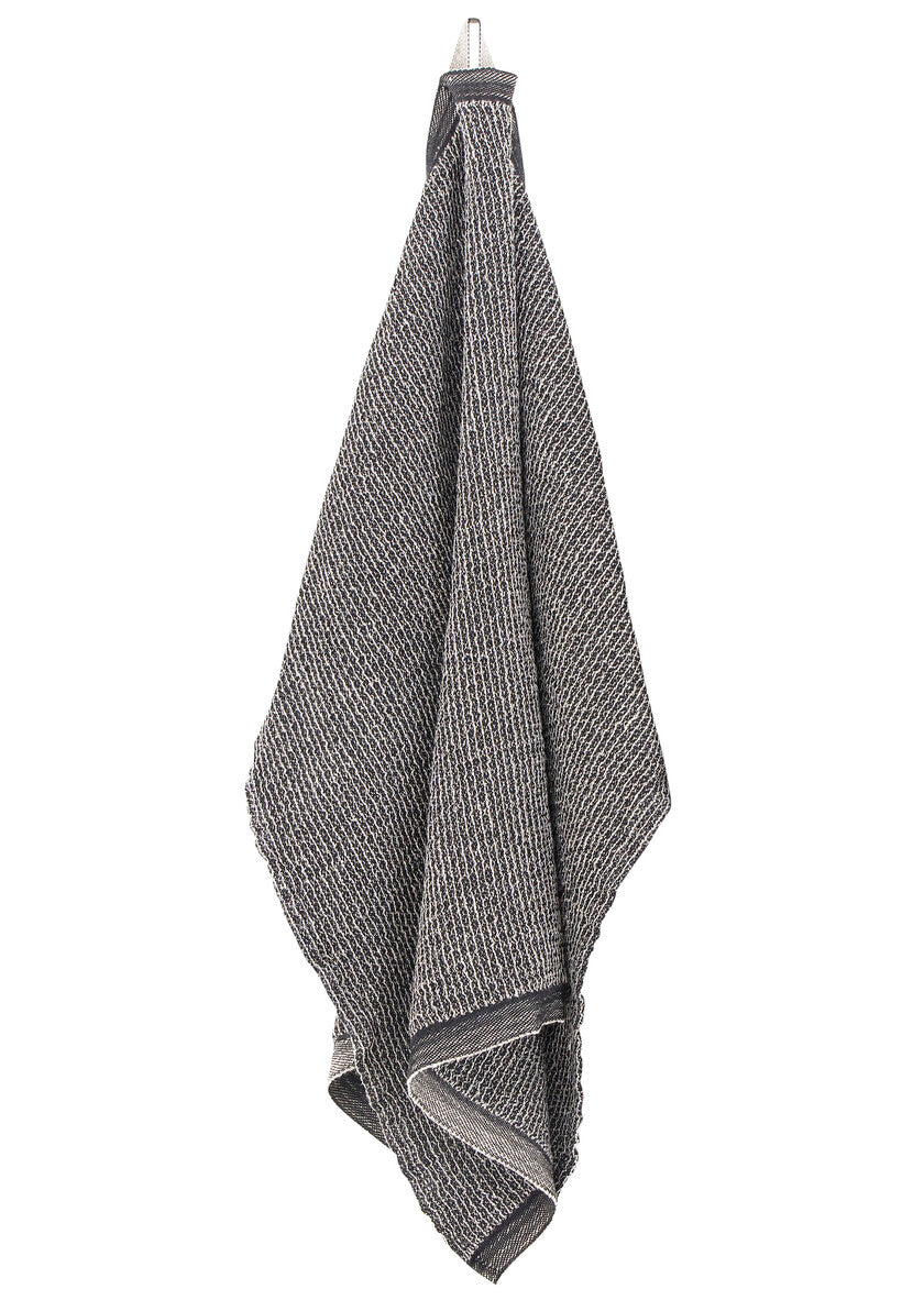 TERVA towel 85x180 cm -49/black-linen