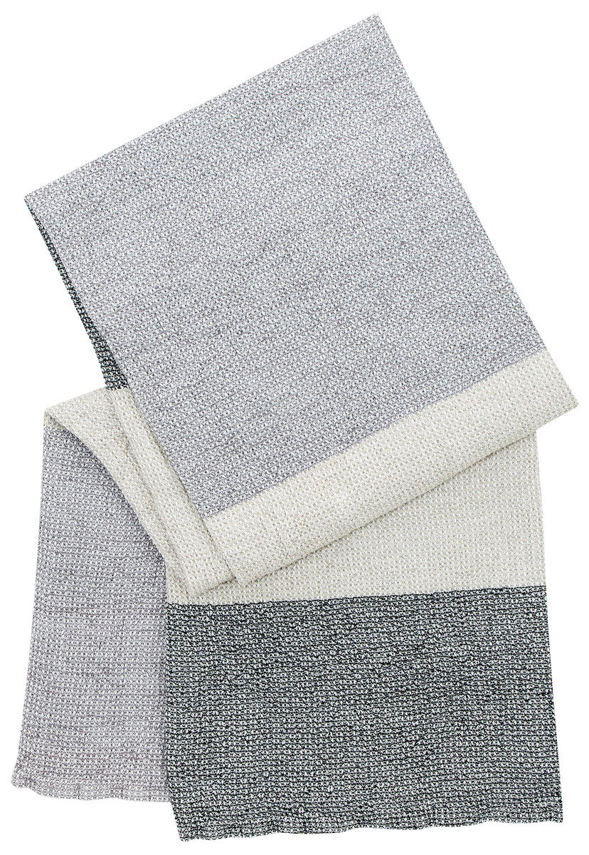 TERVA towel 65x130 cm white-multi-grey