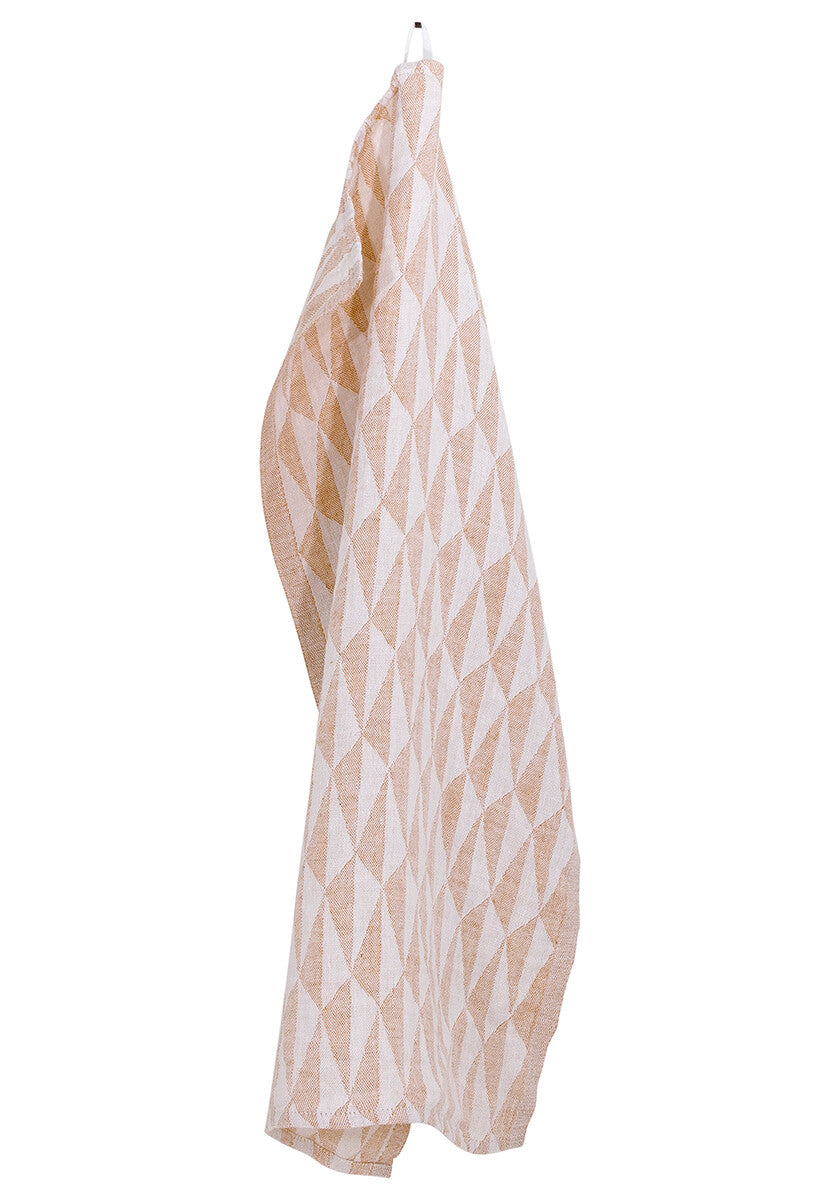 TRIANO towel (white-cinnamon, 48 x 70 cm) *