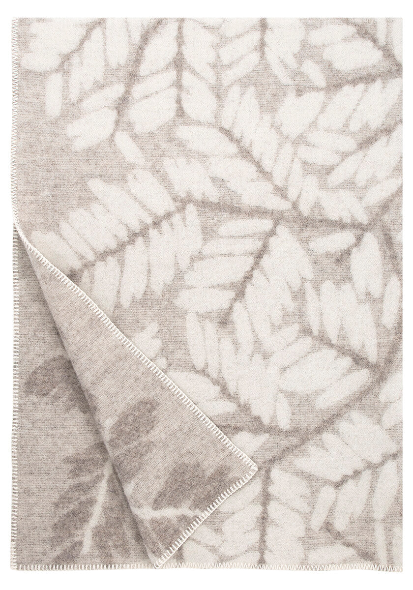 Verso wool blanket ( 2/beige-white), 130 x 180 cm)