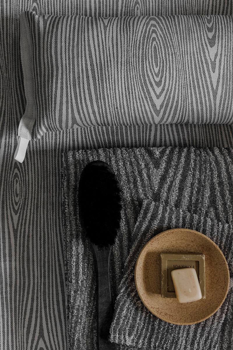 VIILU sauna pillow 49/black-linen linen-cotton 58496