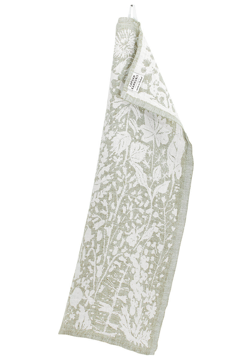 VILLIYRTIT towel, 48 x 70 cm 4/white-olive 31347