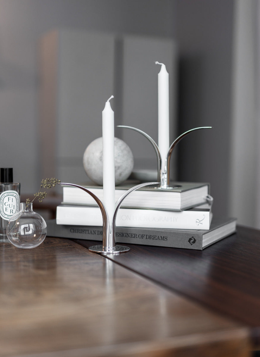 The Lily Candlestick -Silver