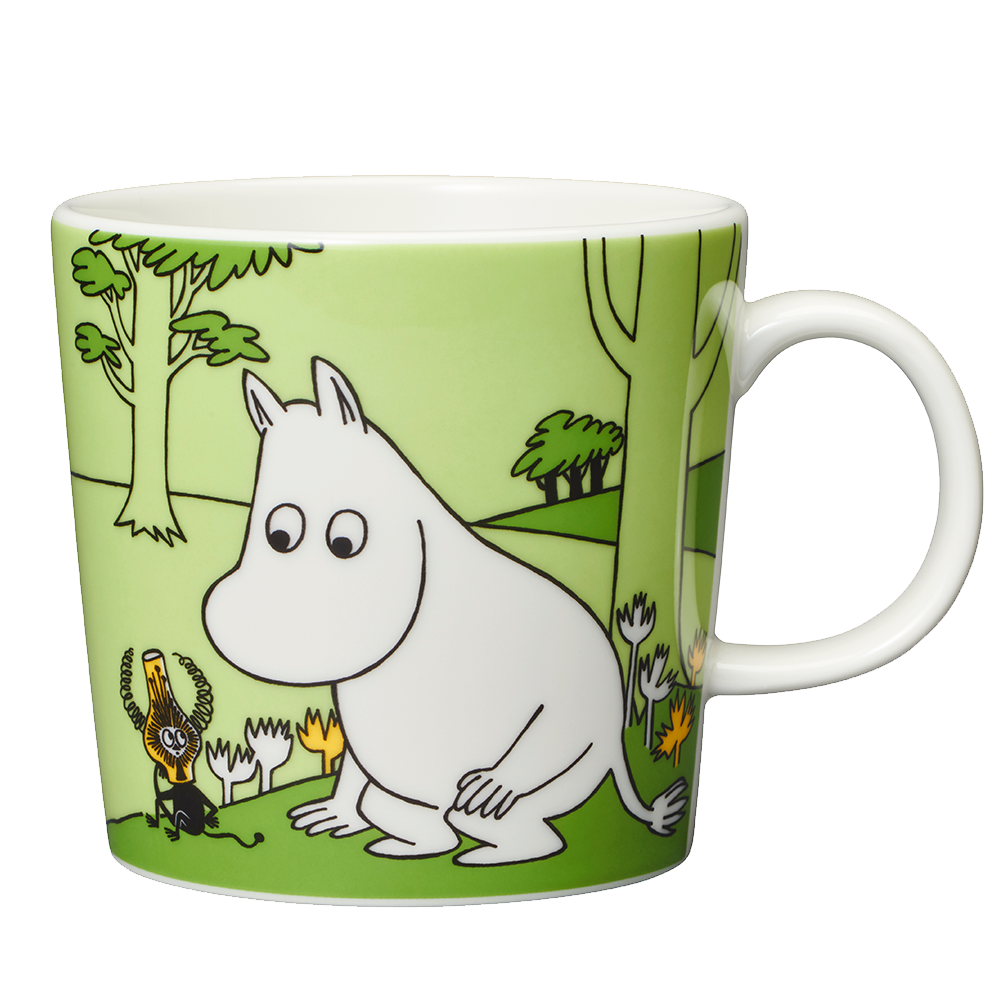 Moomin Arabia / iittala mug 300ml  / 10oz 2019- Moomintroll grassgreen