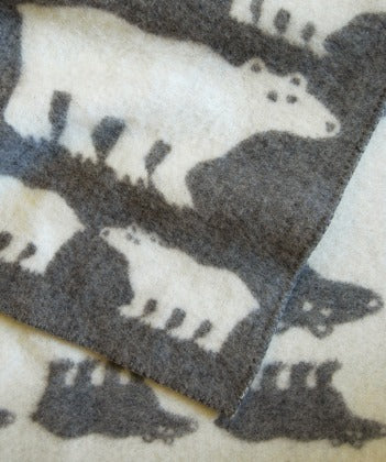 Klippan wool blanket polar bears