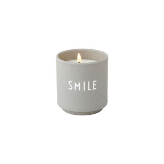 Scented Candle SMILE , Small (Cool Grey)